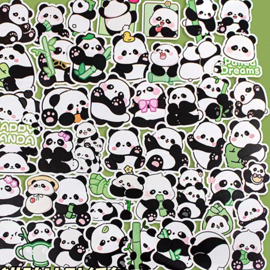 Kawaii Panda stickers [50 pc]