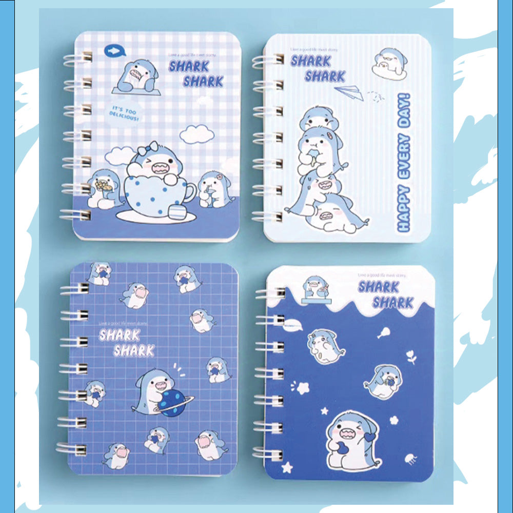 A7 Shark Diary / Notebook [4 Pack]