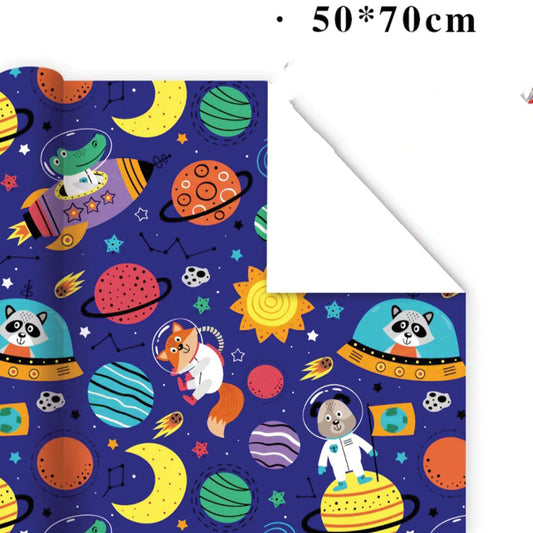 Animal In Space Wrapping Paper [70 x50cm]