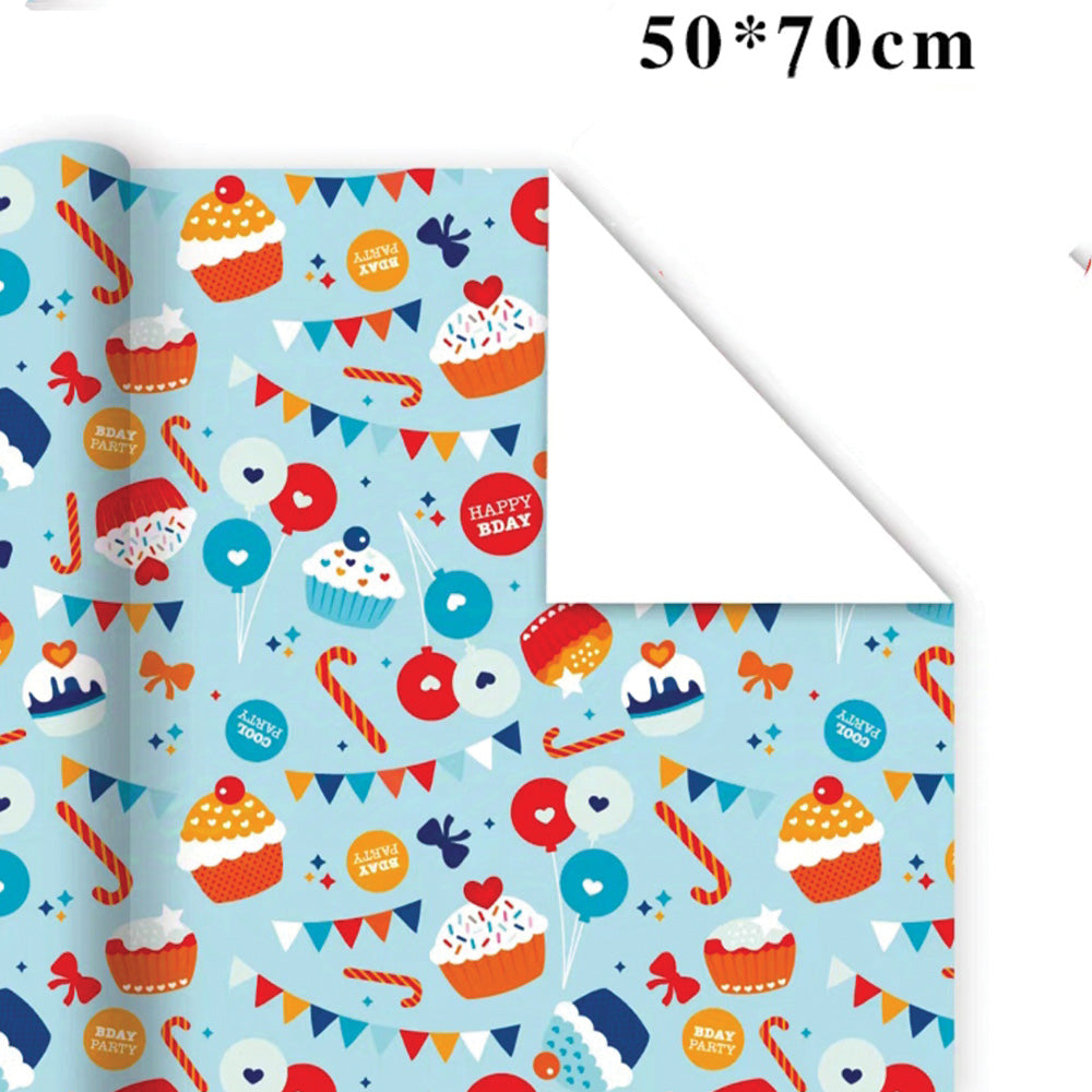 Cupcake Pattern Wrapping Paper [70 x 50cm]