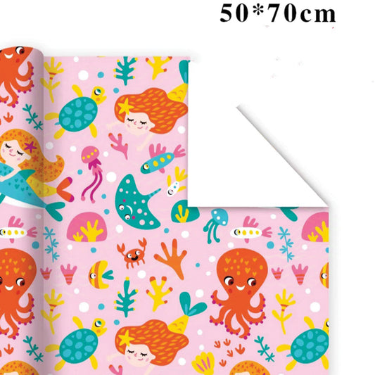 Under The Sea Pink Wrapping Paper [70 x 50cm]